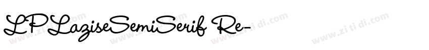 LPLaziseSemiSerif Re字体转换